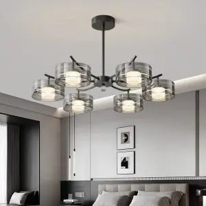 Modern Italian Led Villa Entrance Hall Chandelier Lamp for Home Room Decor Restaurant Wedding Banquet Hall Pendant Light