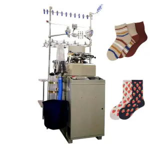 Automatic Custom Adult Cotton Nylon Wooly Socks Stocking School Socks Making Knitting Machine for Sale
