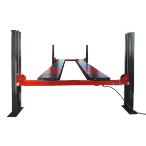 AUTENF 5 Tons Electrical Hydraulic Four 4 Post Auto Hoist / Four Post Car Lift with Sliding Jack for Workshop Repair Use with Ce