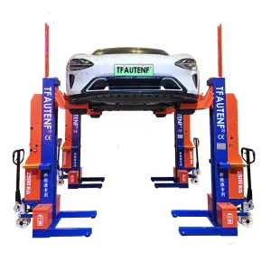 Wireless Electric-hydraulic 4 Post Car Lift for Electrical Cars Mobile Column Lift with 10t Lifting Capacity