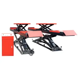 4 Tons 5 Tons Hydraulic in Ground Main-sub Scissor Car Lift Elevator for Wheel Alignment Service