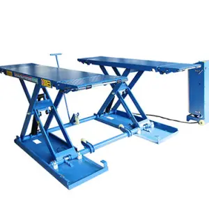 TFAUTENF CE Mid Rise Movable Hydraulic Ground Scissor Car Lift Hoist Mobile Car Lift