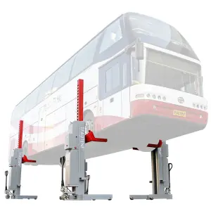 TF-4075 Movable Hydraulic Wireless Heavy Duty Four Column Truck Lift / Hoist / Elevator With Inverted Cylinder