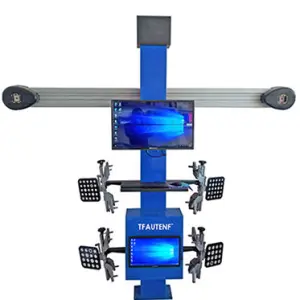 TFAUTENF Wheel Alignment Machine 3d 4 Wheel Aligner System with One Single Screen Usually Work with Four Post Car Lift with Ce