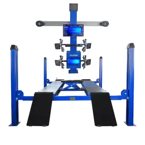 Combo of 3D Wheel Alignment Machine / 4 Post Car Hoist
