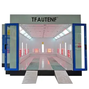 TFAUTENF Infrared Lamp & LED Lighting System Electrical Heating Auto Paint Booth for Car Baking Oven Spray Paint Room