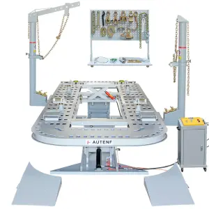 TFAUTEN Car Bench Parallel and Tilting Manganese Steel Plate for Car Collision Repair with 3500kg Lifting Capacity