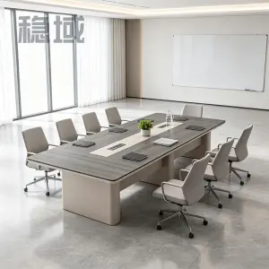 Modern Melamine Conference Desk Set for Office Hospital School Home Office & Hotel Use