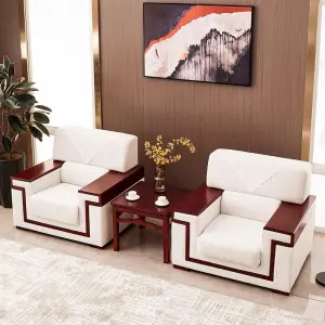Office Furniture Commercial Modern Reception Sofa Office Couch Leather Office Sofa Set Furniture