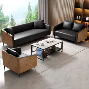 Modern Office Reception Sofa Set Metal Base for Hotels Schools Hospitals Office Furniture