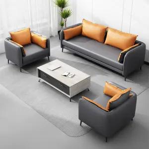 Modern Office Reception Sofa Set Metal Base for Hotels Schools Hospitals Office Furniture