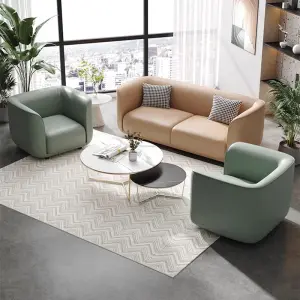 Modern Office Reception Sofa Set Metal Base for Hotels Schools Hospitals Office Furniture