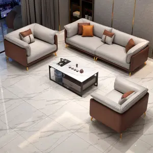 Modern Office Reception Sofa Set Metal Base for Hotels Schools Hospitals Office Furniture