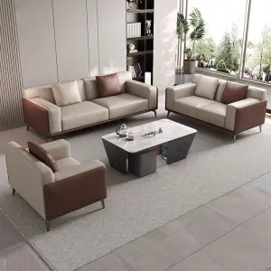 Modern Office Reception Sofa Set Metal Base for Hotels Schools Hospitals Office Furniture
