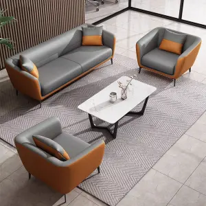 Modern Office Reception Sofa Set Metal Base for Hotels Schools Hospitals Office Furniture