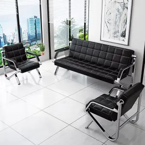Office Furniture Commercial Modern Reception Sofa Office Couch Leather Office Sofa Set Furniture