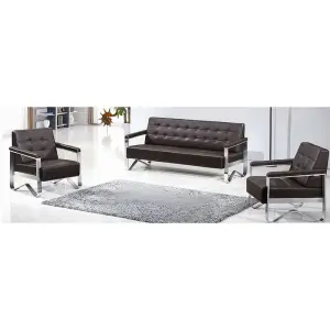 Office Furniture Commercial Modern Modular Extendable Reception Sofa Set Leather Office Sofa Living Room School Hospital Outdoor
