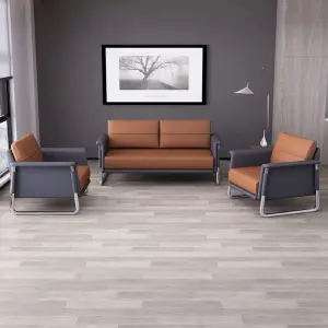 Office Furniture Commercial Modern Reception Sofa Office Couch Leather Office Sofa Set Furniture