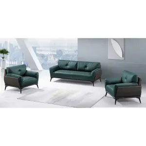 Office Furniture Commercial Modern Reception Sofa Office Couch Leather Office Sofa Set Furniture