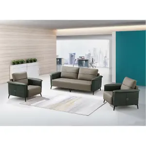 Office Furniture Commercial Modern Reception Sofa Office Couch Leather Office Sofa Set Furniture