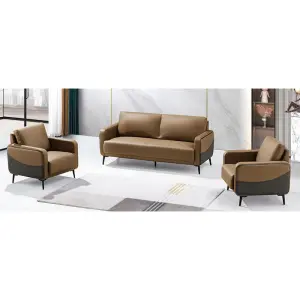 Office Furniture Commercial Modern Reception Sofa Office Couch Leather Office Sofa Set Furniture