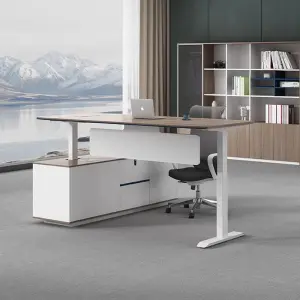 Oficina Office Furniture Computer Table Lift Tables Shanding Desk Sit Stand Desk Height Adjustable Desk