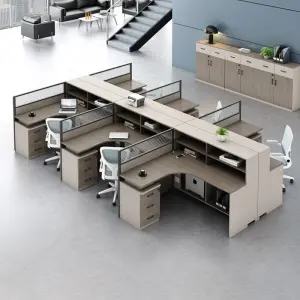 Office Desk Office Staff Desk Simple Modern Screen Station Locker Partition Employee Computer Desk