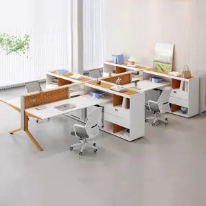 Office Desk Office Staff Desk Simple Modern Screen Station Locker Partition Employee Computer Desk