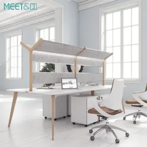 Single Executive Movable Furniture Cubicle Office Workstation Table Modern Design Flexible Features for Home Office Workshop