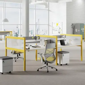 Meetco Modern Office Furniture China 4 People Office Desk Workstation Office Partitions Table Workstation