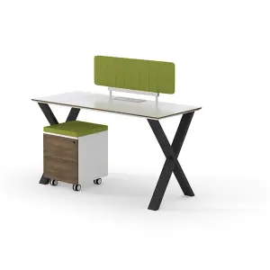 Modular 4-6 Seater Coworking Office Table Open Staff Workstation for Home Office & School People Desk Furniture