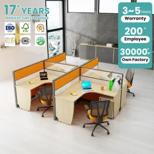 Modern Style Modular Office Workstation Furniture Wooden for Home School Workshop and Office Building Use