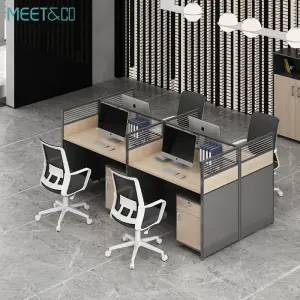 Modern Design Wooden Modular Office Furniture Workstation and Table Category Office Partitions