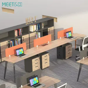 Modern Executive Desk China Supply Wooden Partition Cubicle Workstation Office Furniture MEET&CO RECO-ZYZ-B Portable ISO9001