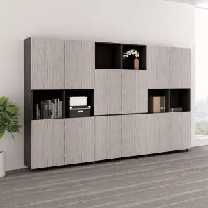 Modern CEO Office Filing Storage Cabinet Wooden Panel Style Convertible Melamine for Home School Home Office Furniture