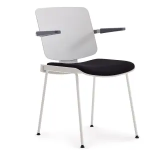 Modern Comfortable Stackable Iron School Chair with Writing Pad for Teacher Use in Conference Rooms