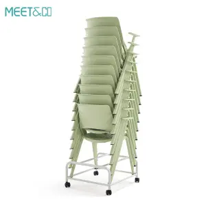 Modern Ergonomic PP Office Chair Comfortable for Student Professional Use for School Conference Training Meetings Integrated