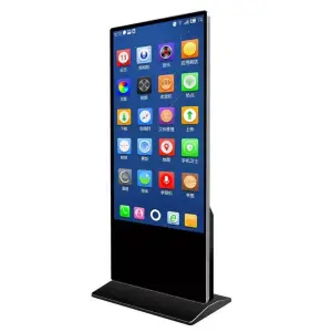 55-Inch Indoor LCD Advertising Display Kiosk Media Screen with Affiliate Marketing Program Floor Installation Digital Signage