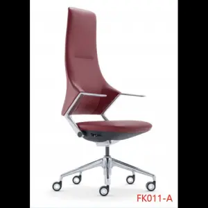 Modern Leather Office Chair Ergonomic High Back Unique Design Executive Home Swivel Chair Armrest Pu Leather Office Chair