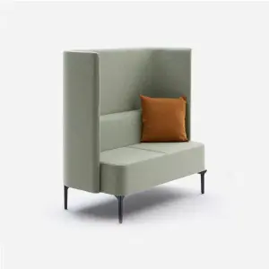 Modern High Back Privacy Enclosed Acoustic Booth Sofa Office Meeting Reception Lounge Screen Partition Commercial Furniture Set