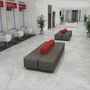 Creative Double-Sided Back-to-Back Modular Sofa Set Bank Commercial Lobby Reception Waiting Lounge Negotiation Furniture