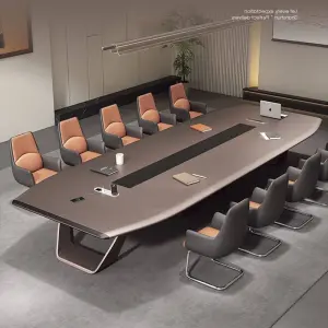 Hot Selling Modern Office Conference Room Table Luxury Painted Long Rectangular for Negotiation for Training Wood MDF
