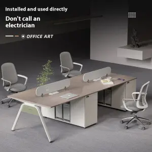 Prise Autonome Modern Wooden Panel Multi-functional Modular Office Workstations Customizable Logo Chairs Tables for Villa Use