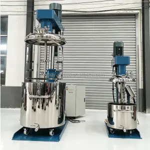 Vacuum Concentric Dual Shaft Hydraulic Lifting Mixer For High Viscosity Silicone Adhesive Paint