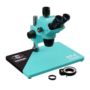 RF4 HD Trinocular Stereo Microscope RF-6565PRO/PRO3 Nine-speed Zoom Lock Key Eyepiece Adjustable Multi-layer Len Dust Structure