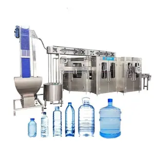 Drinking Water Processing Filling Machine / Pure Mineral Water Plant Project