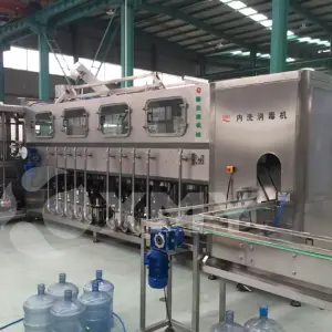 600 BPH Fully Automatic 5 Gallon Barrel Filling Machine Pure Mineral Water