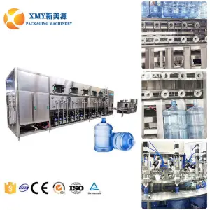 High Efficiency 5 Gallon Water Production Line Plant PLC+ Touch Screen 5 Gallon Water Production Line