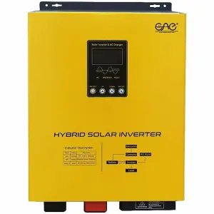 ONE 1.5kw 24VDC 12VDC to 220VAC Inverter Hybrid with 50A Pwm Solar Charger Controller