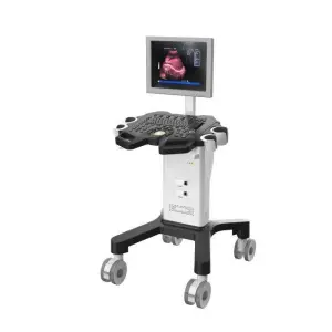 Full Digital Black and White Trolley Color Doppler Ultrasound Machine
